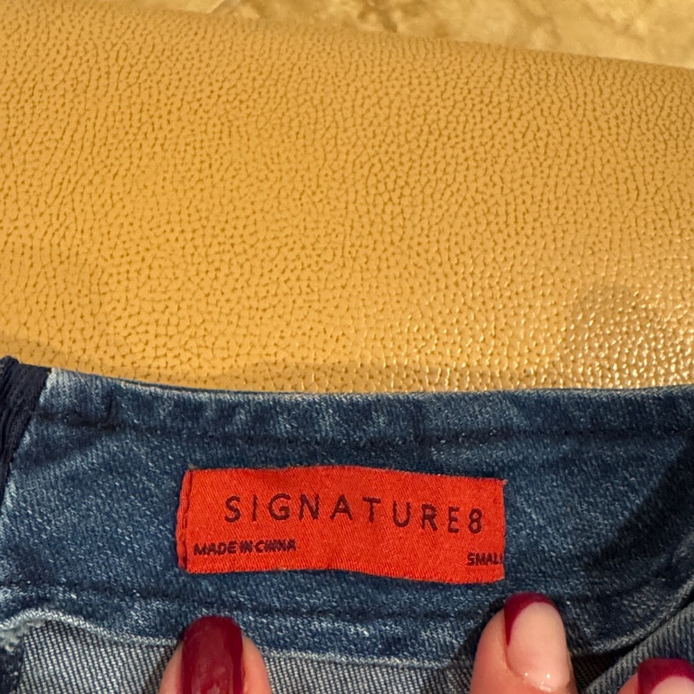 Signature8 Blue Denim Skirt - Picture 4 of 7